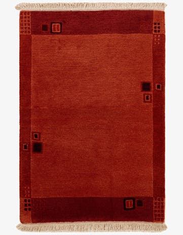 2' 2 x 3' 2 Hand Knotted Nepal Wool Rug