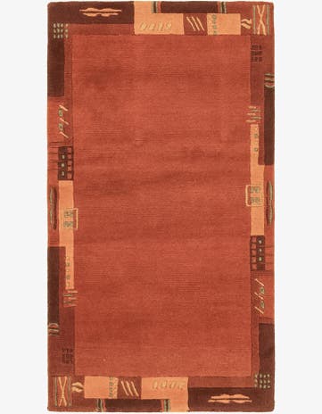 2' 4 x 4' 5 Hand Knotted Nepal Wool Rug