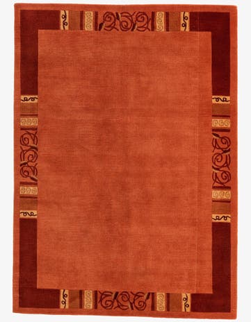 4' 8 x 6' 5 Hand Knotted Nepal Wool Rug