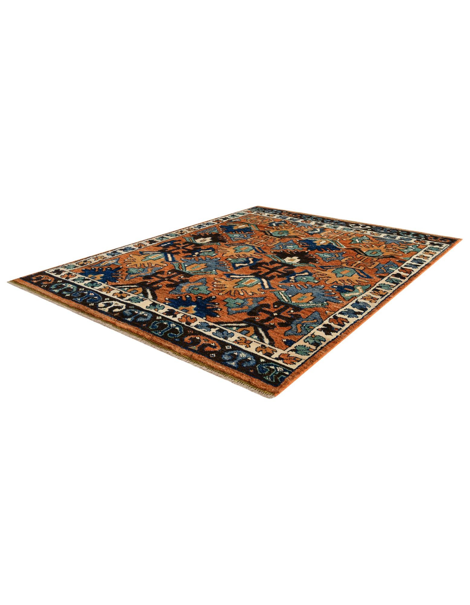 165cm x 215cm anudado a mano Oushak Alfombra Lana