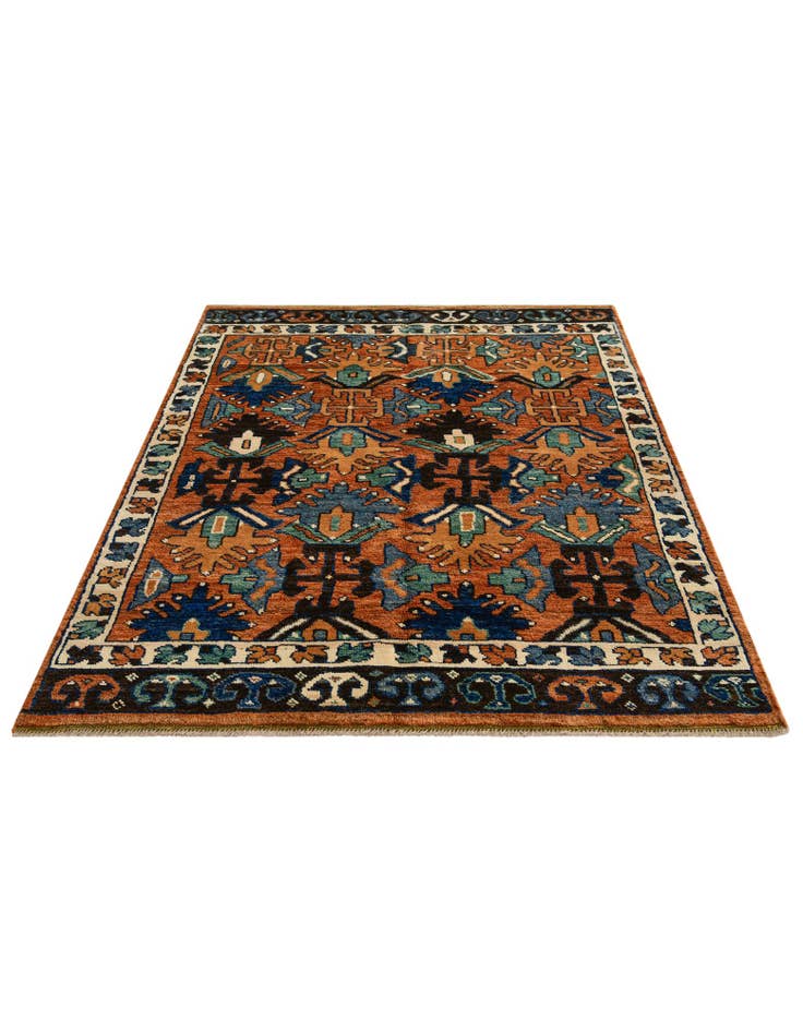 Detail image of 5' 4 x 7' Hand Knotted Oushak Wool Rug