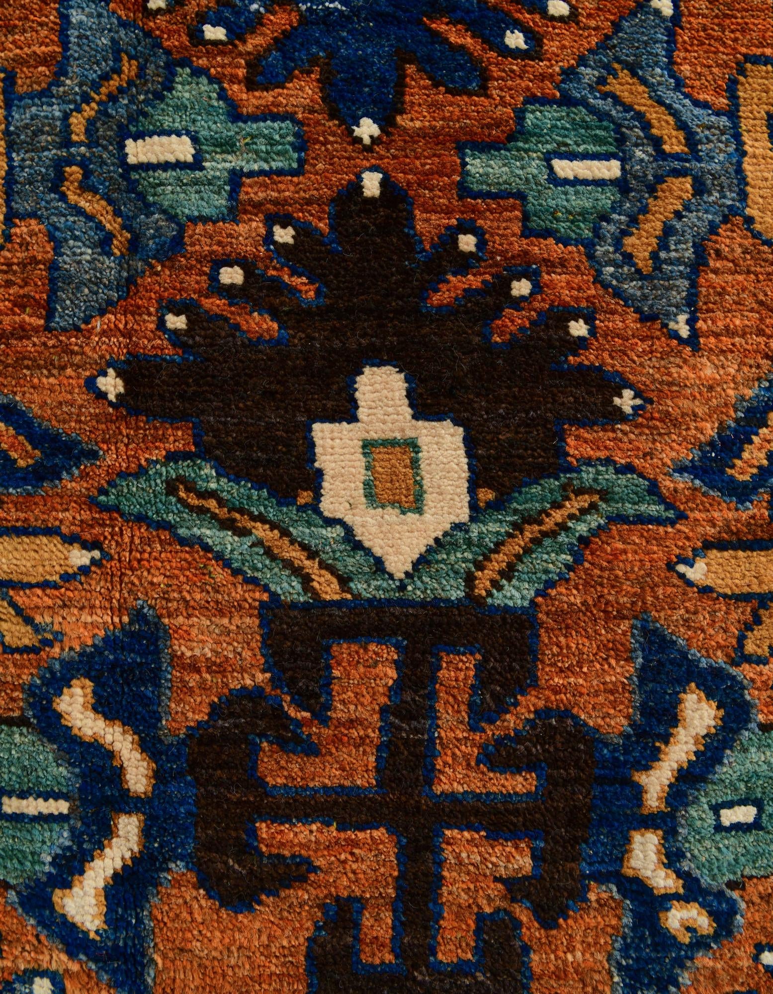 165cm x 215cm anudado a mano Oushak Alfombra Lana