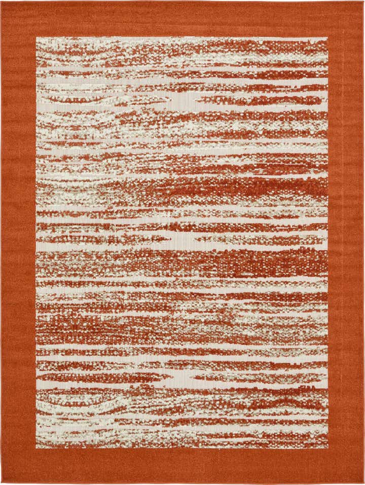 9' x 12' 2 Easy-Clean Border Indoor / Outdoor Rug