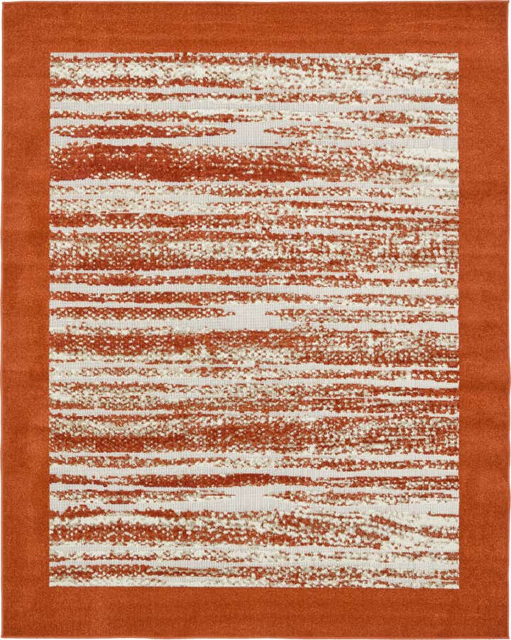 8' x 10' Easy-Clean Border Indoor / Outdoor Rug