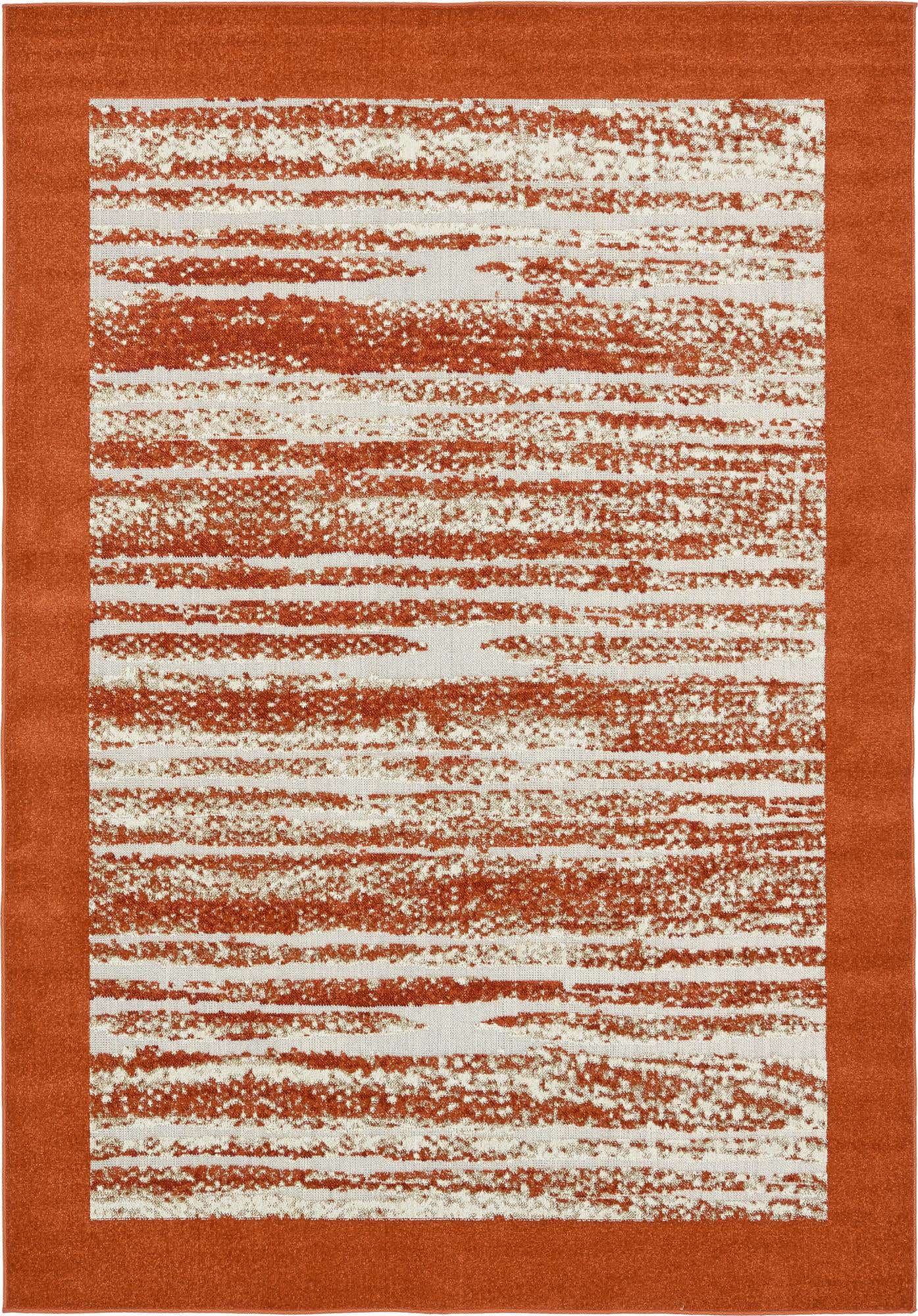 7' x 10' Easy-Clean Border Indoor / Outdoor Rug