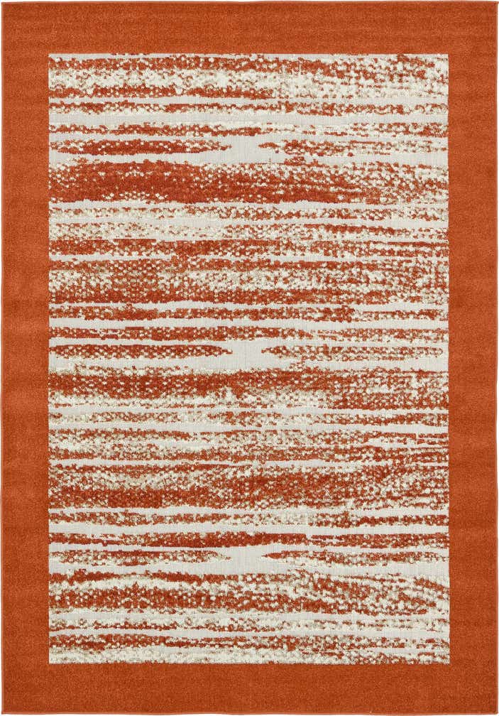 7' x 10' Easy-Clean Border Indoor / Outdoor Rug