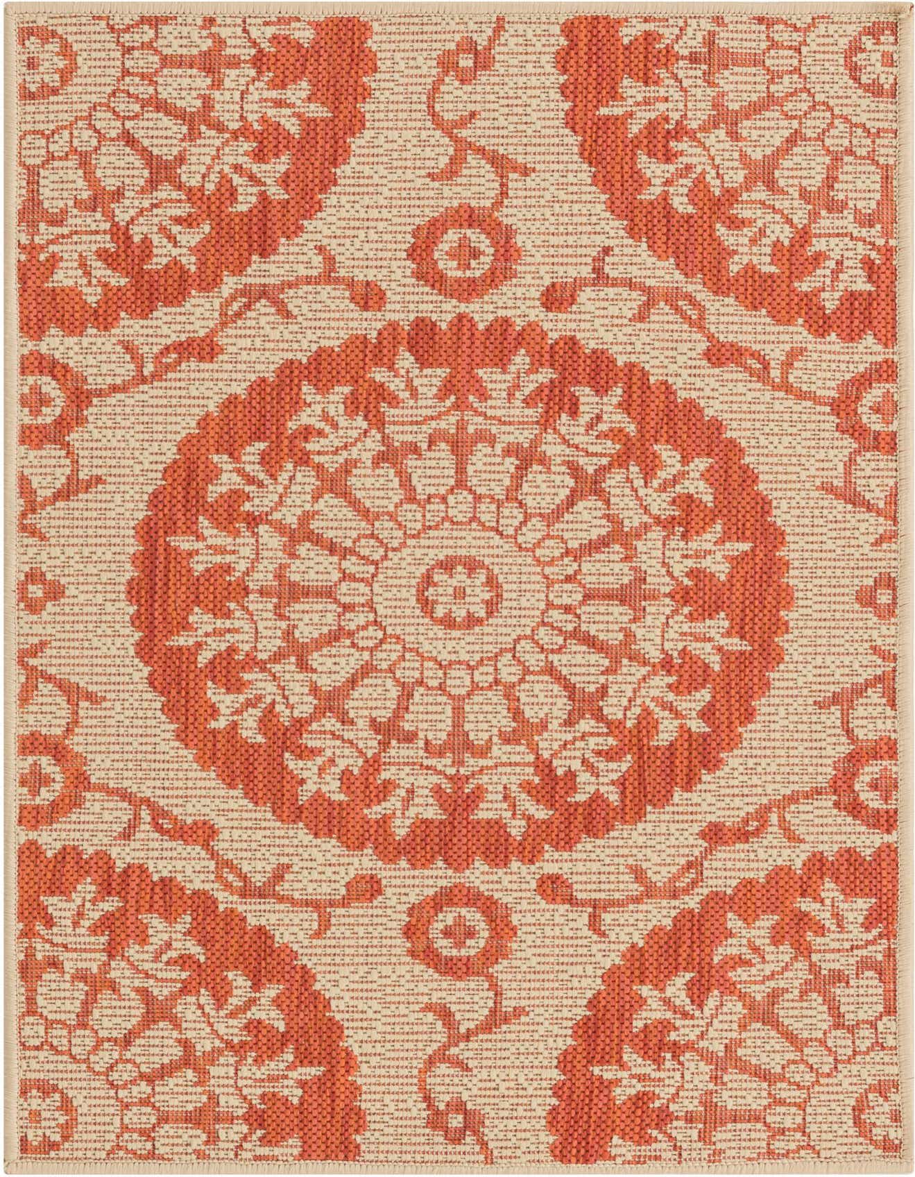 2' 2 x 3' Easy-Clean Botanical Indoor / Outdoor Rug