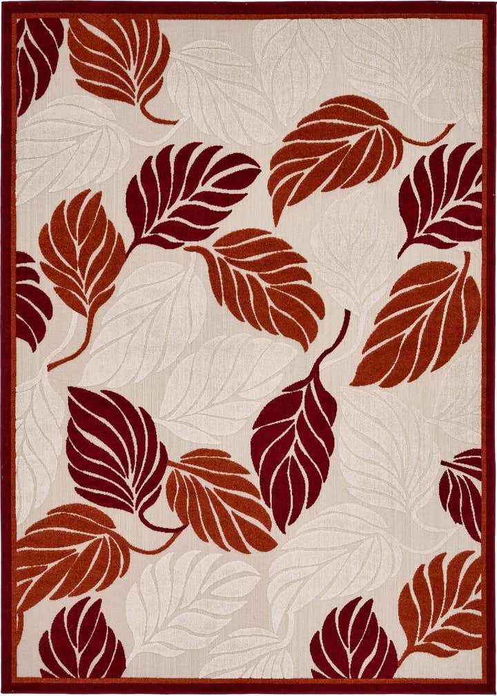 8' x 10' Easy-Clean Botanical Indoor / Outdoor Rug