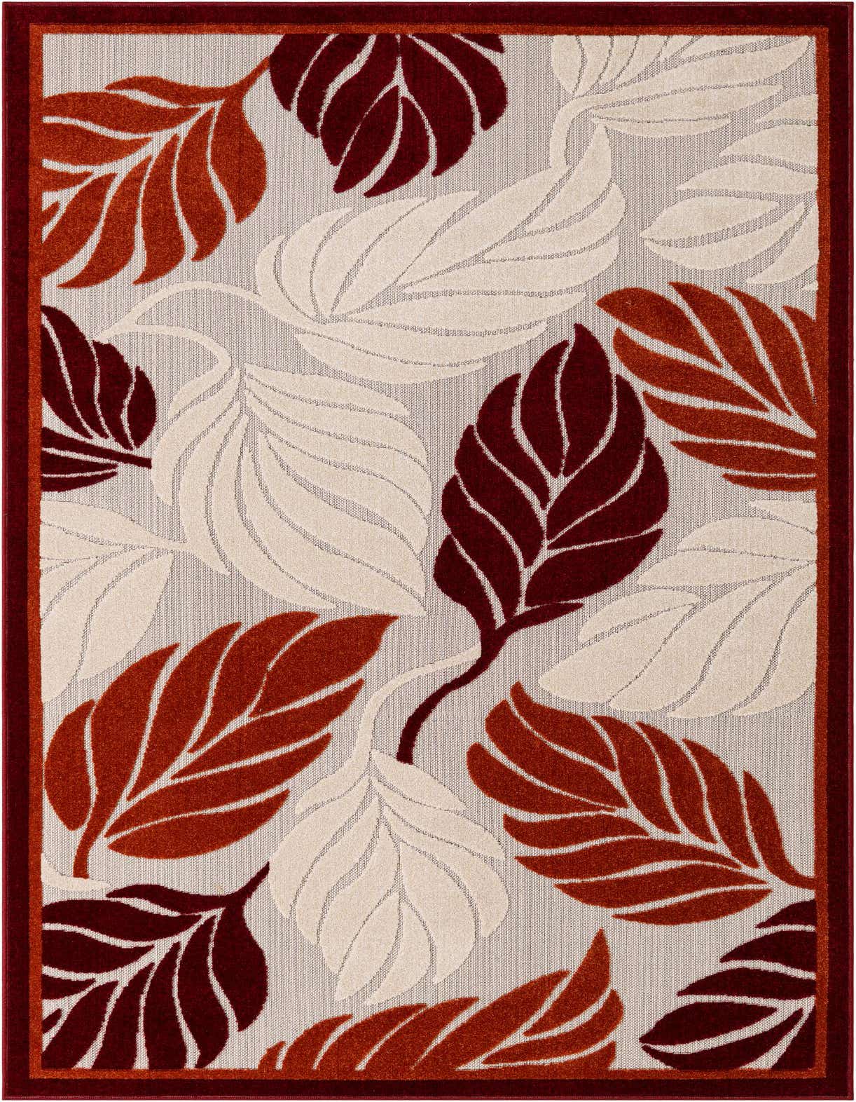 5' x 8' Easy-Clean Botanical Indoor / Outdoor Rug