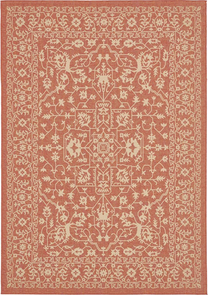 Detail image of 7' x 10' Easy-Clean Botanical Indoor / Outdoor Rug