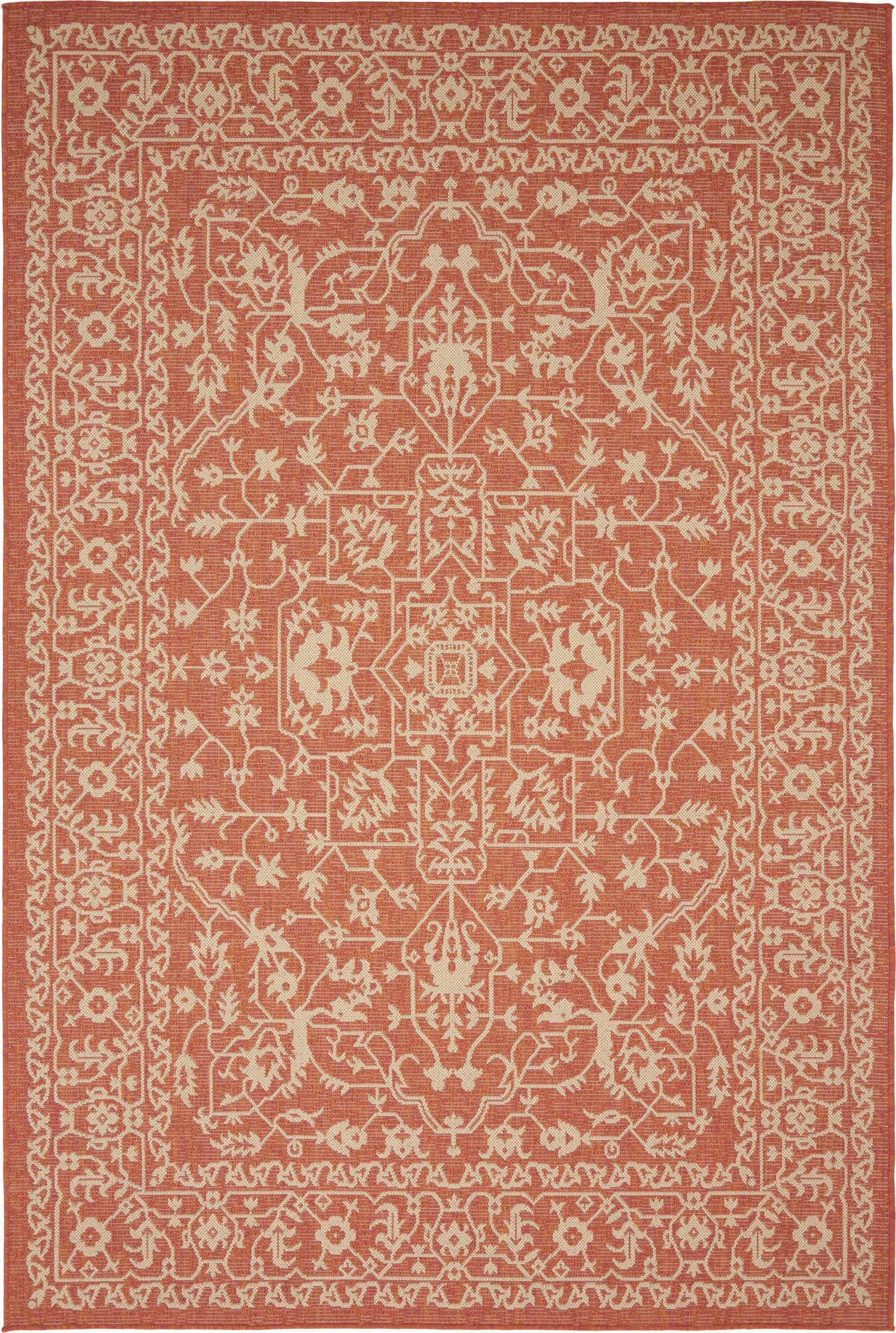 6' x 9' Easy-Clean Botanical Indoor / Outdoor Rug