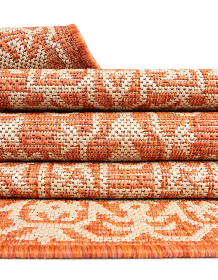 Detail image of 6' x 9' Easy-Clean Botanical Indoor / Outdoor Rug