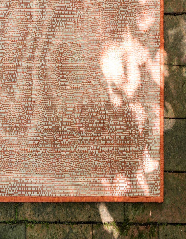 Detail image of 7' x 10'  Washable Botanical Indoor / Outdoor Rug