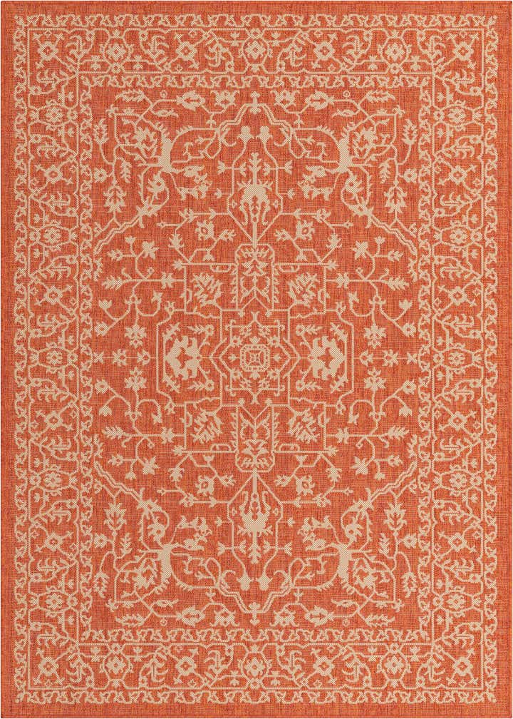 5' x 8' Easy-Clean Botanical Indoor / Outdoor Rug