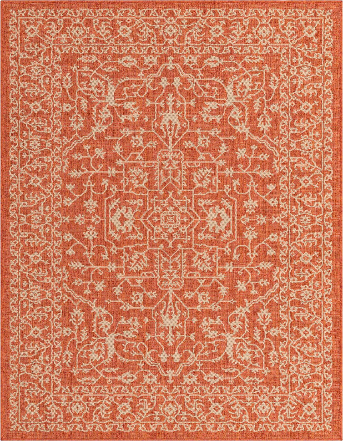 5' x 8' Easy-Clean Botanical Indoor / Outdoor Rug