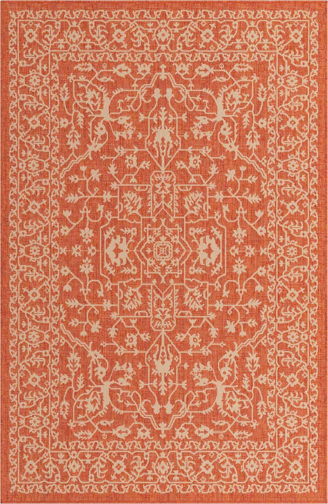 155cm x 245cm Easy-Clean Botanical Indoor / Outdoor Rug