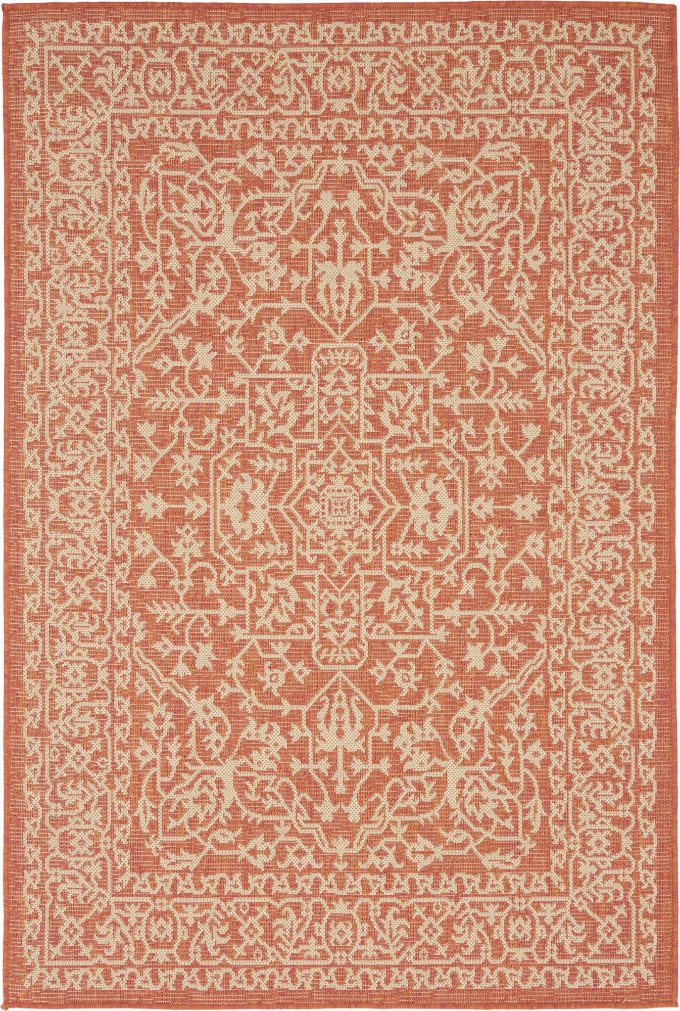 4' x 6' Easy-Clean Botanical Indoor / Outdoor Rug