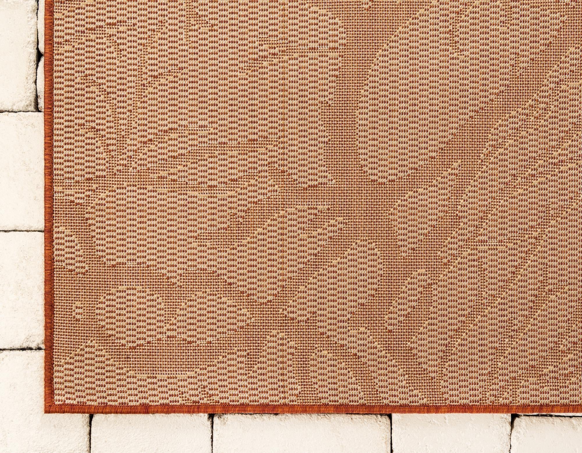 7' x 10' Easy-Clean Botanical Indoor / Outdoor Rug