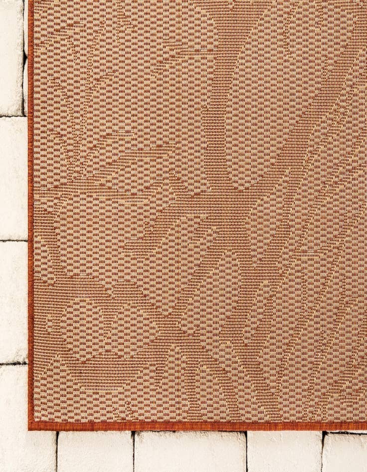 Detail image of 7' x 10'  Washable Botanical Indoor / Outdoor Rug