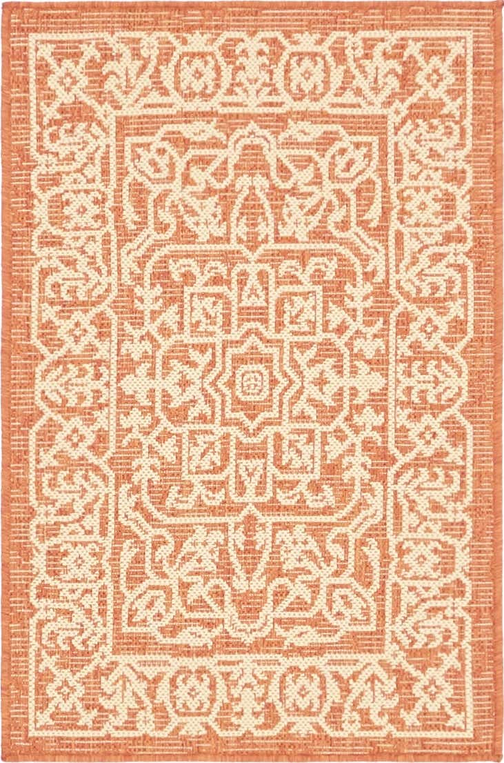 2' 2 x 3' Easy-Clean Botanical Indoor / Outdoor Rug