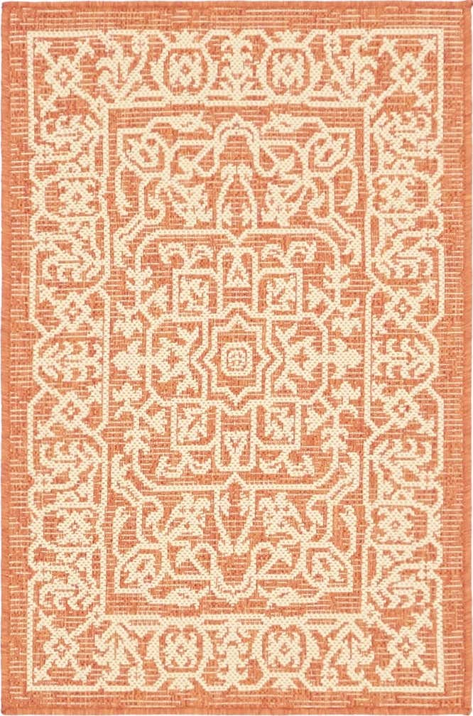 2' 2 x 3' Easy-Clean Botanical Indoor / Outdoor Rug
