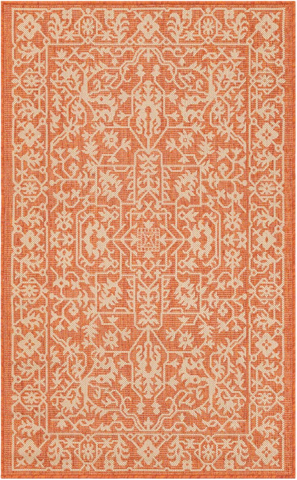 Detail image of 3' 3 x 5' 3 Easy-Clean Botanical Indoor / Outdoor Rug