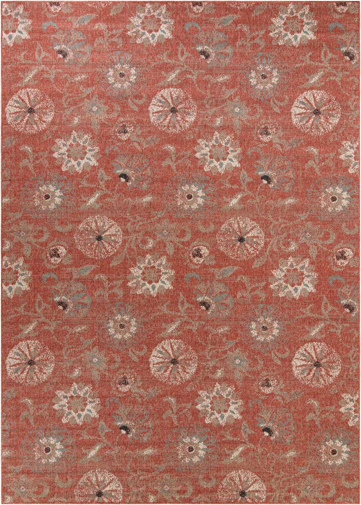 10' x 14' 2 Easy-Clean Botanical Indoor / Outdoor Rug