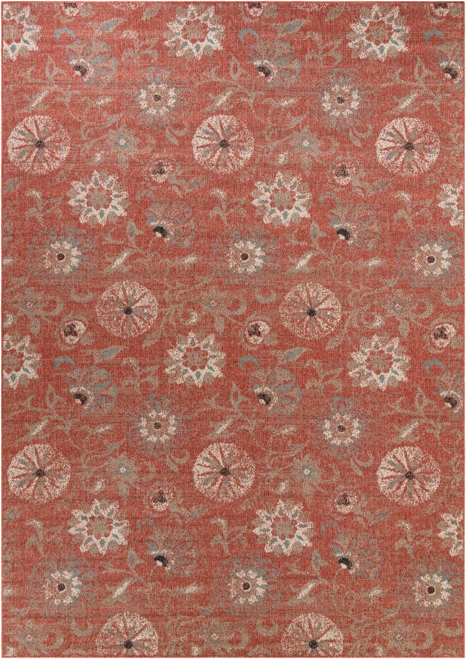 Detail image of 10' x 14' 2 Easy-Clean Botanical Indoor / Outdoor Rug