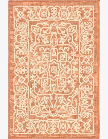 2' 2 x 3' Easy-Clean Botanical Indoor / Outdoor Rug