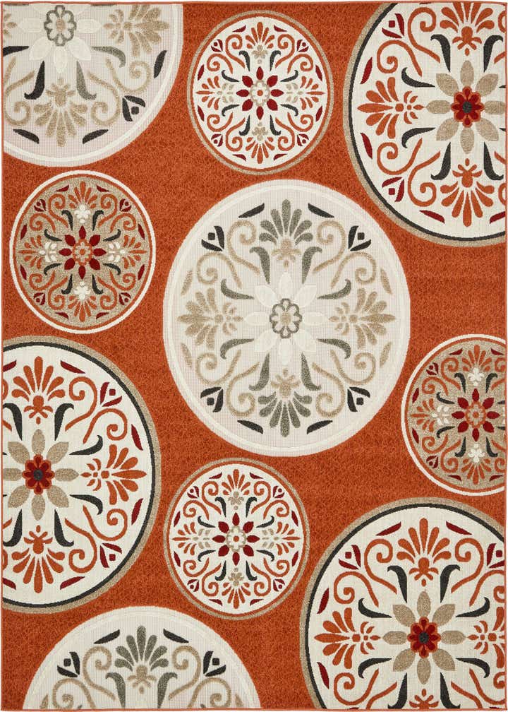 8' x 10' Easy-Clean Modern Indoor / Outdoor Rug