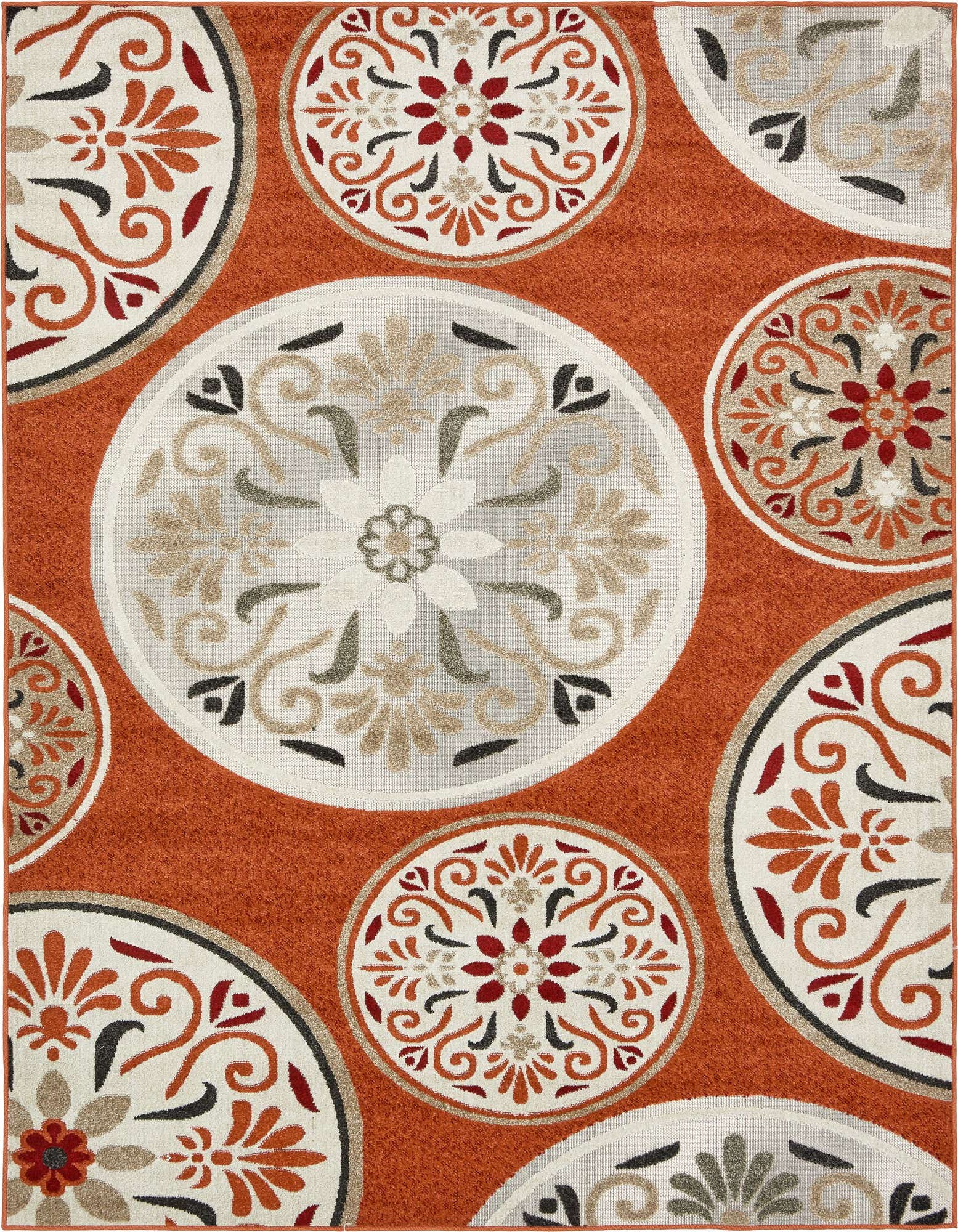 6' x 9' Easy-Clean Modern Indoor / Outdoor Rug