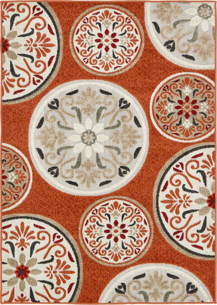 4' x 6' Easy-Clean Modern Indoor / Outdoor Rug