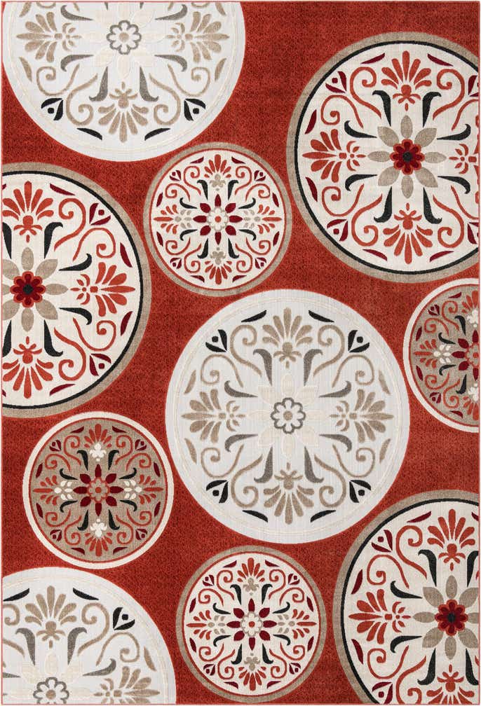 10' x 14' 1 Easy-Clean Modern Indoor / Outdoor Rug