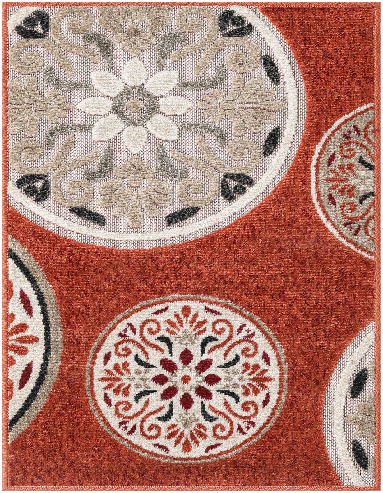 2' x 3' Easy-Clean Modern Indoor / Outdoor Rug