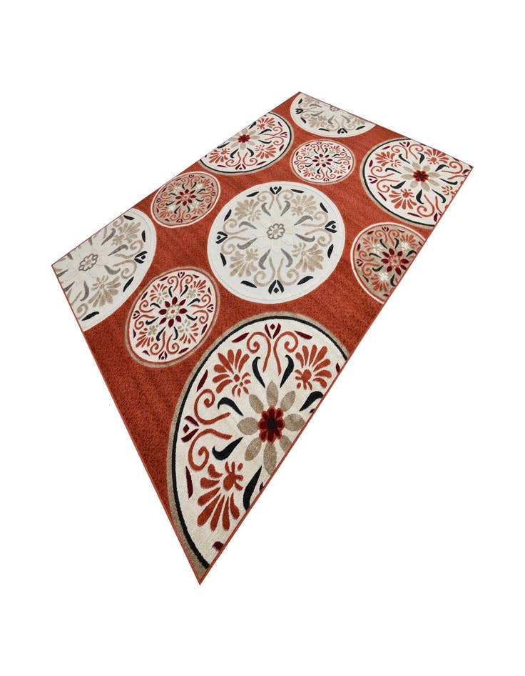 Detail image of 7' 10 x 11'  Washable Modern Indoor / Outdoor Rug