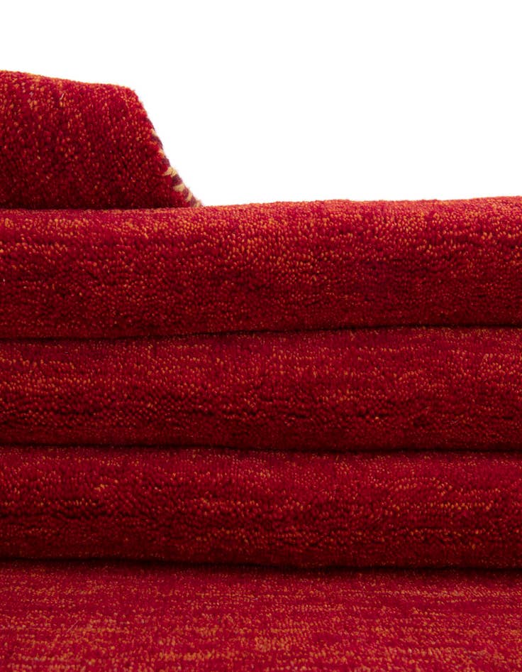 Detail image of 9' 10 x 13' Solid Gabbeh Wool Rug