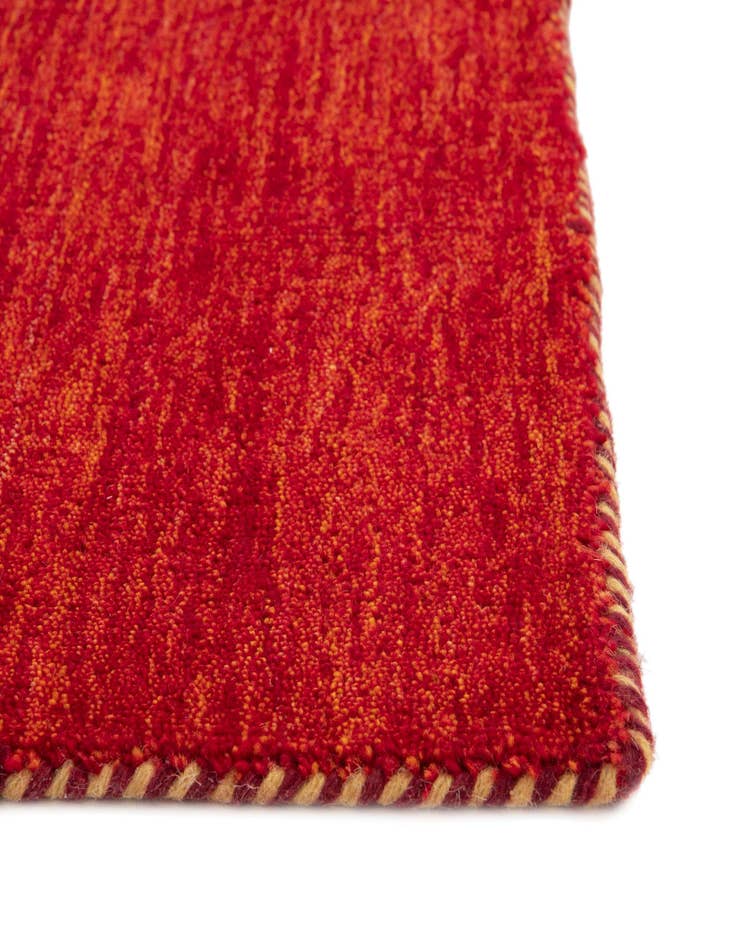 Detail image of 9' 10 x 13' Solid Gabbeh Wool Rug