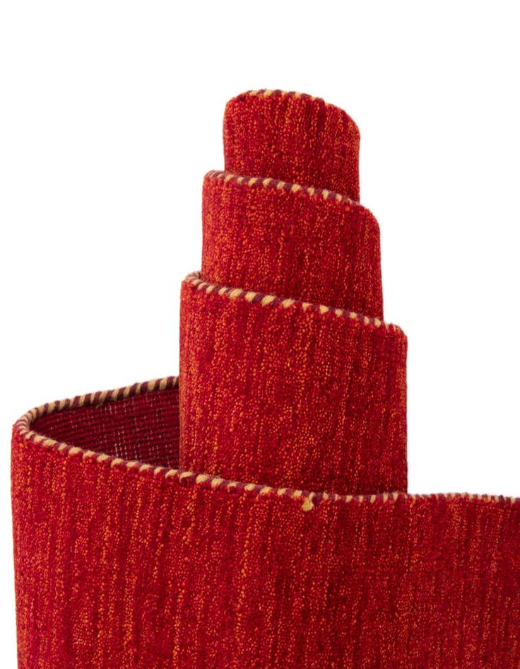 Detail image of 9' 10 x 13' Solid Gabbeh Wool Rug