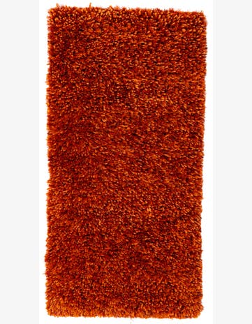 2' 5 x 4' 10 Hand Knotted Solid Shag Rug