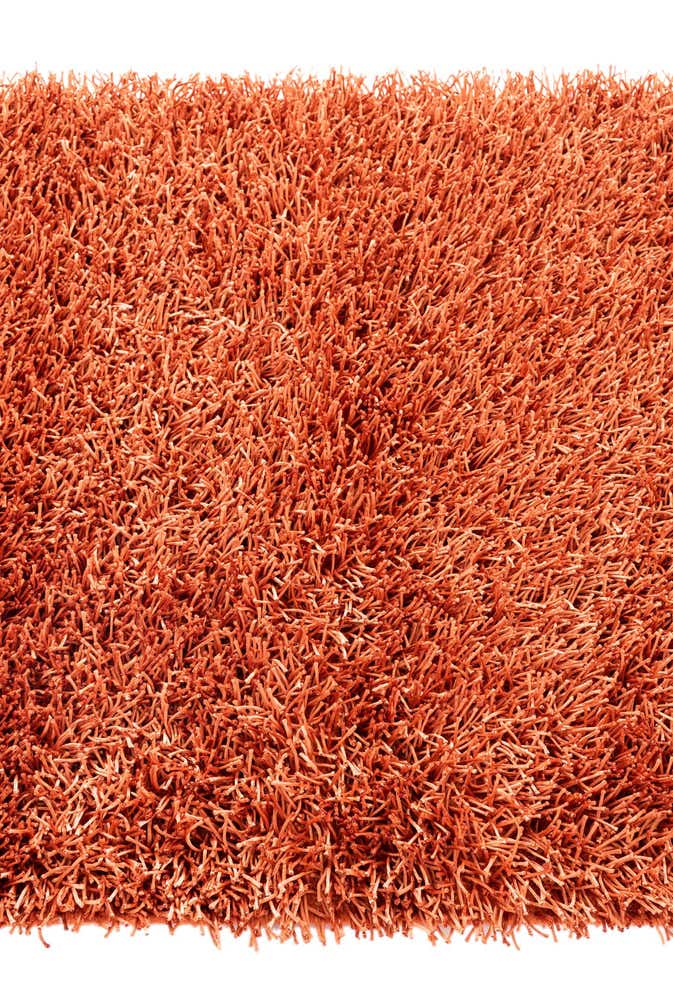 3' 2 x 5' 6 Hand Knotted Solid Shag Oriental Rug