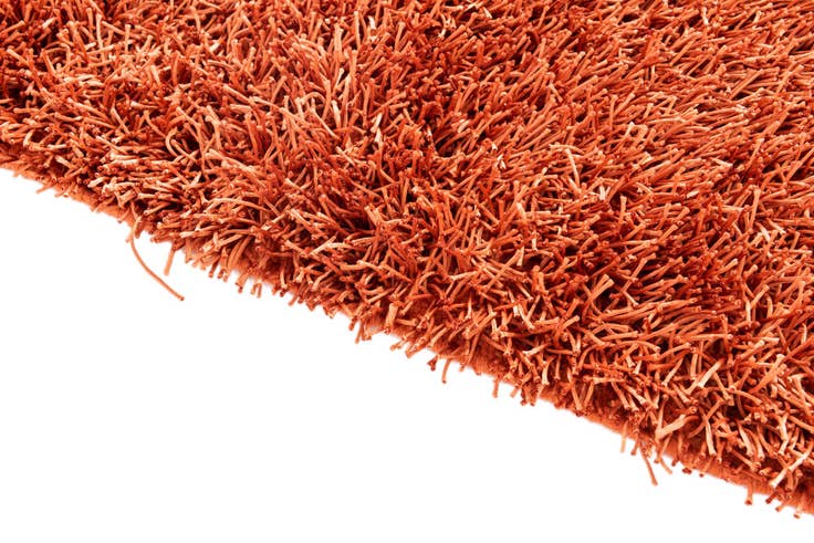 Detail image of 3' 2 x 5' 6 Hand Knotted Solid Shag Oriental Rug