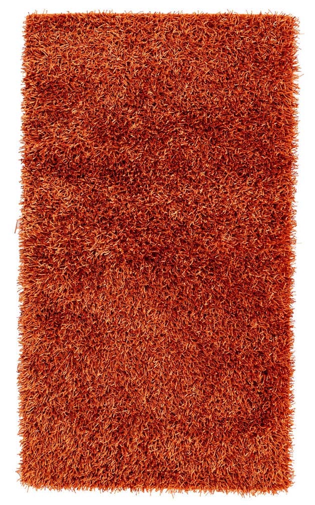 3' 2 x 5' 6 Hand Knotted Solid Shag Oriental Rug