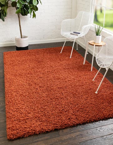 12' x 15' 7 Solid Shag Rug