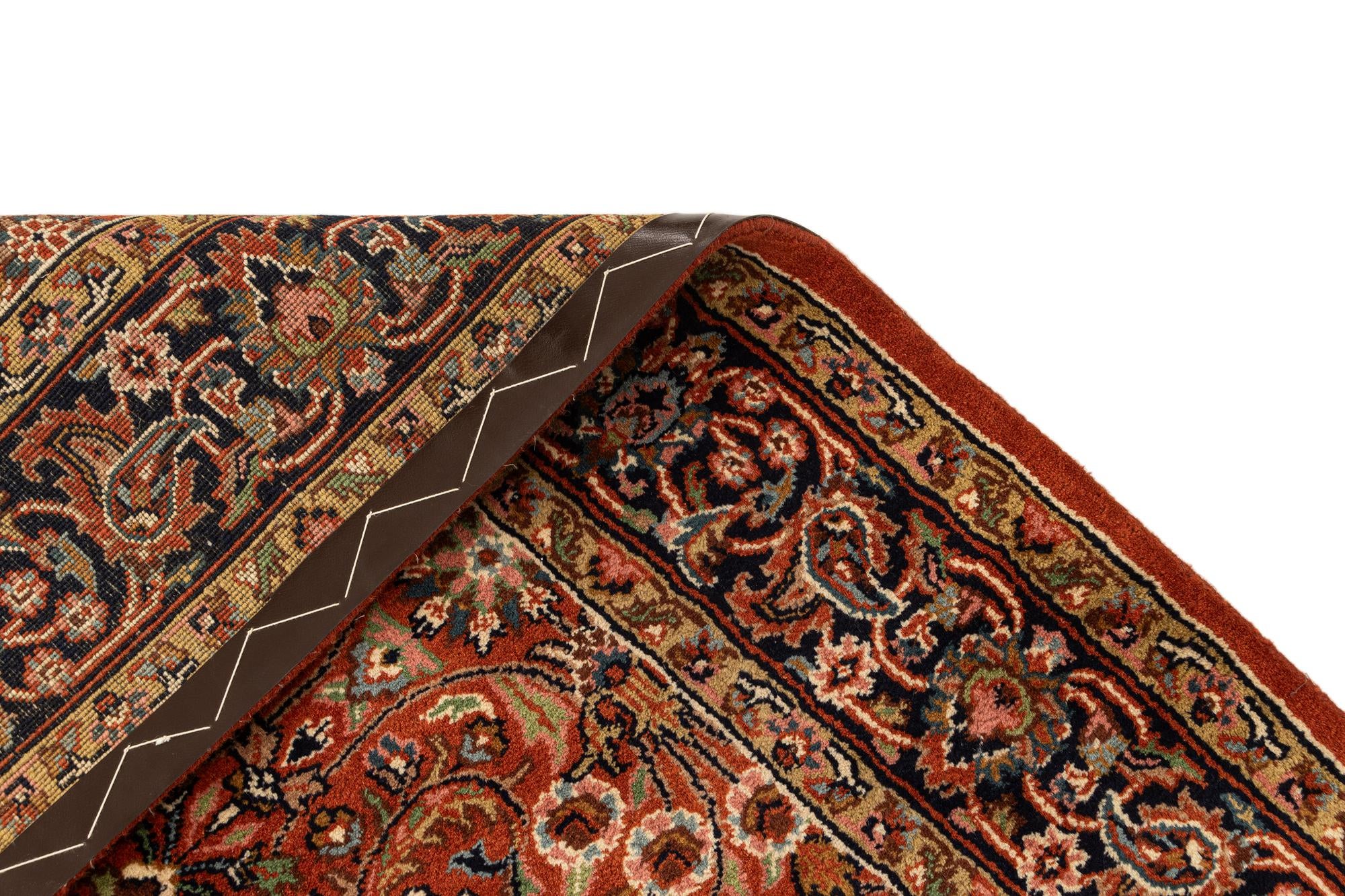 4' 5 x 6' 4 Hand Knotted Tabriz Wool Rug