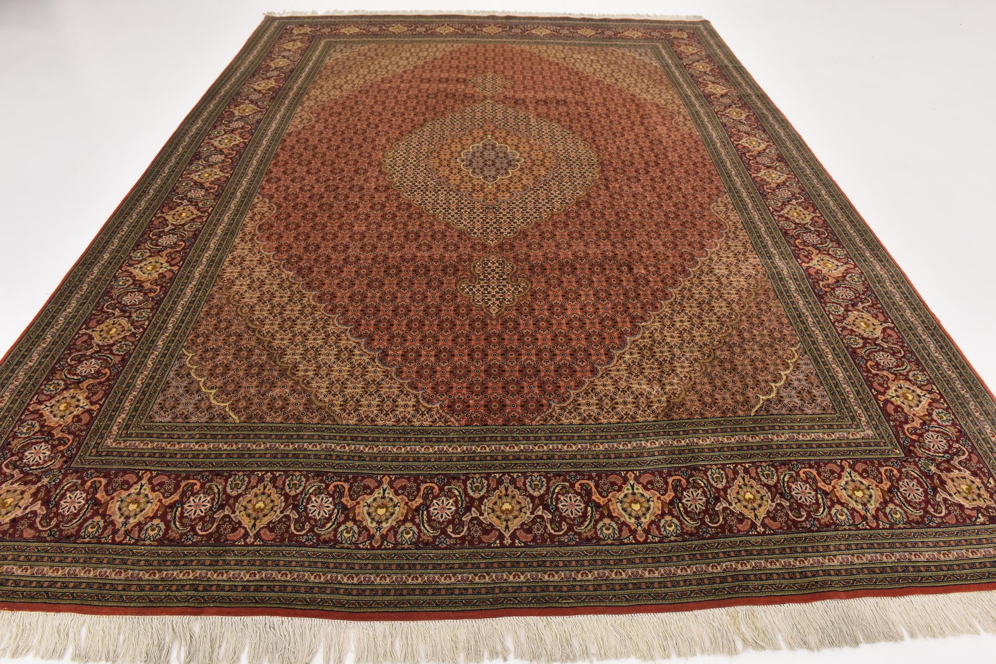 8' 4 x 11' 5 Hand Knotted Tabriz Persian Rug