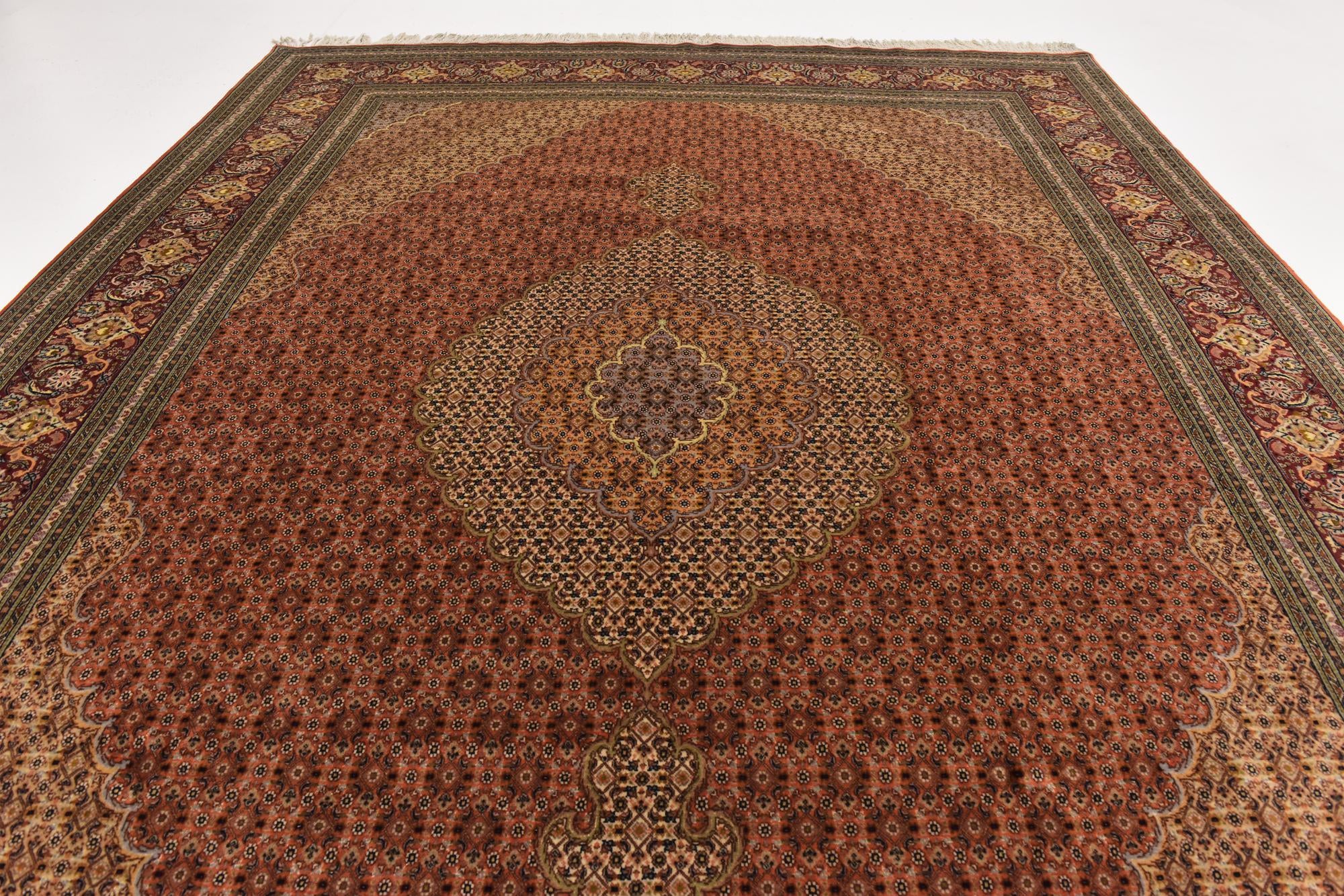 8' 4 x 11' 5 Hand Knotted Tabriz Persian Rug