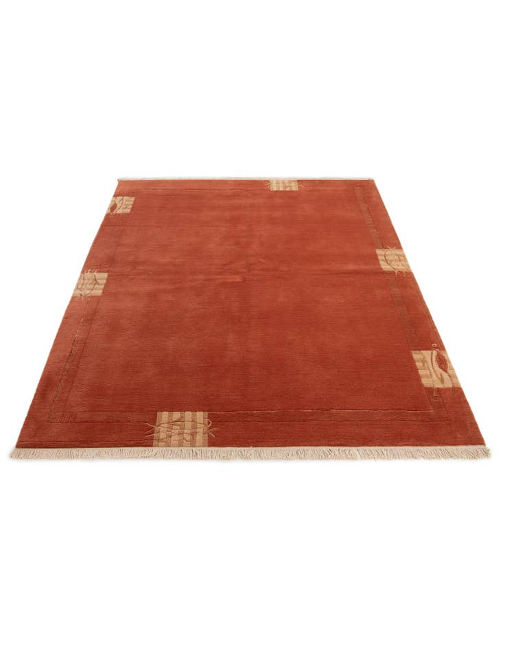 Detail image of 5' 9 x 7' 11  Hand Knotted Tibet Rug