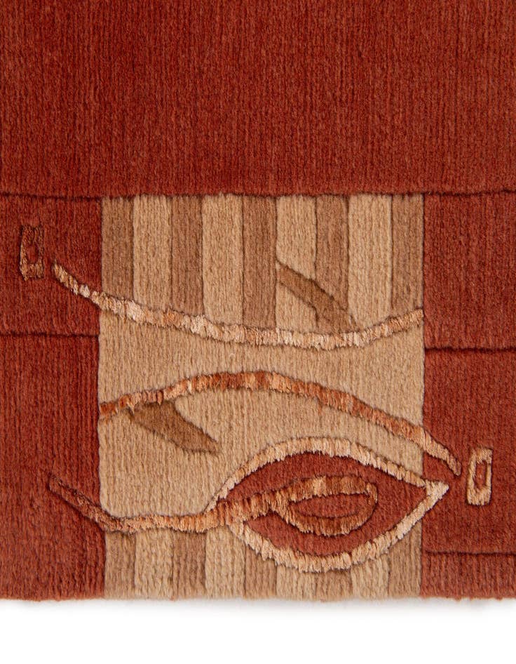 Detail image of 5' 9 x 7' 11  Hand Knotted Tibet Rug
