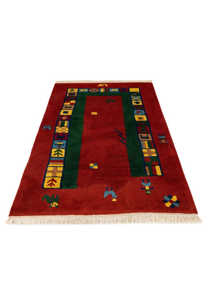 3' 1 x 5' 6 Hand Knotted Tibet Wool Rug