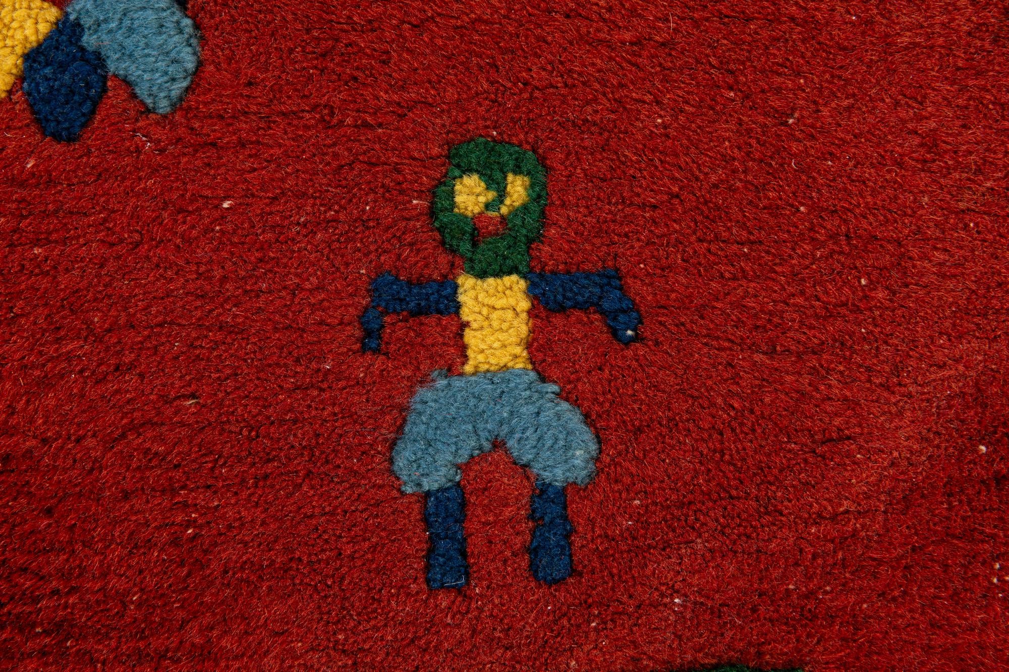 3' 1 x 5' 6 Hand Knotted Tibet Wool Rug